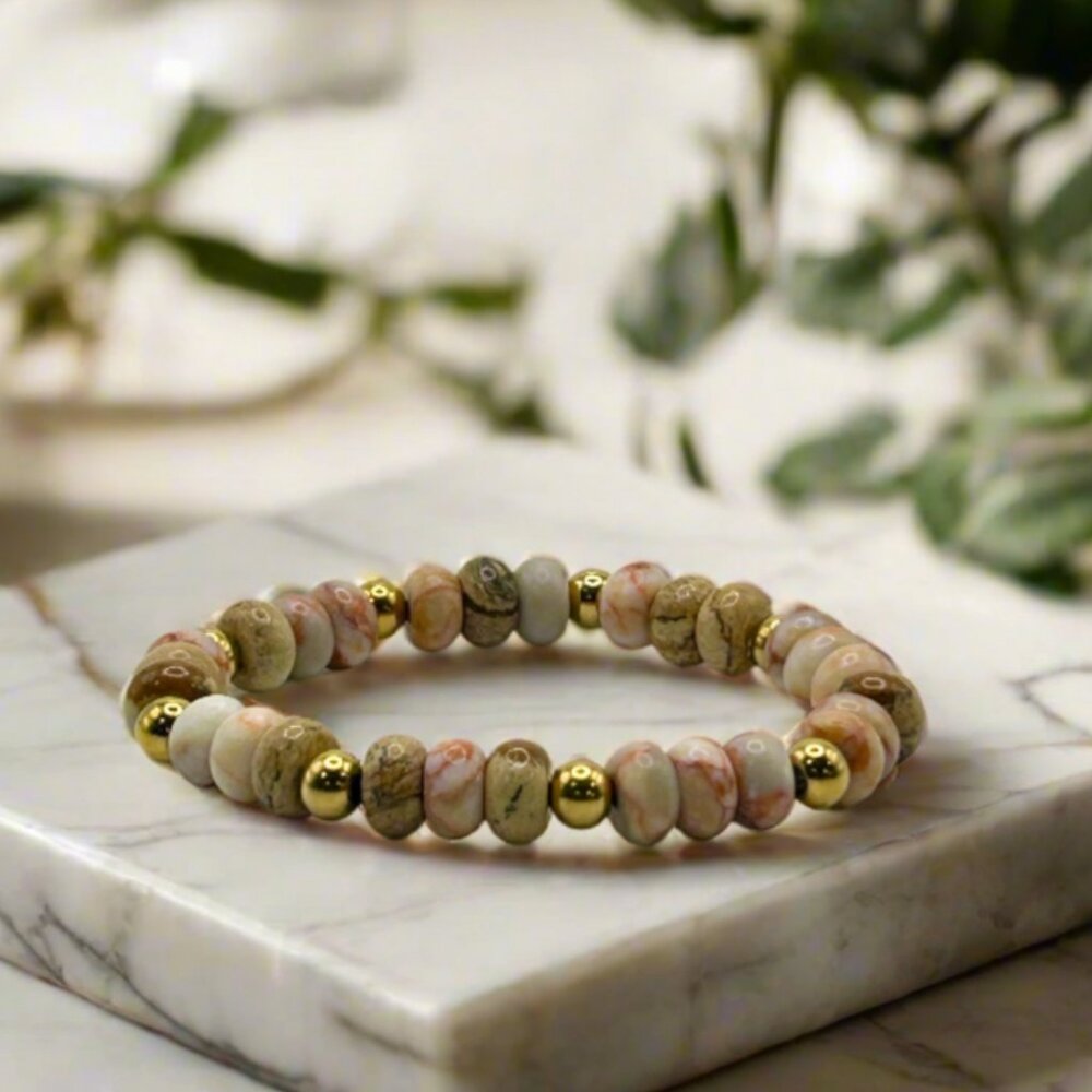 Picasso Jasper Stretch Bracelet